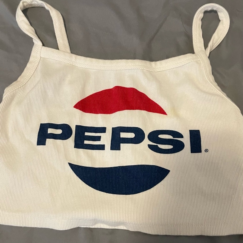 ZARA crop top with Pepsi logo
